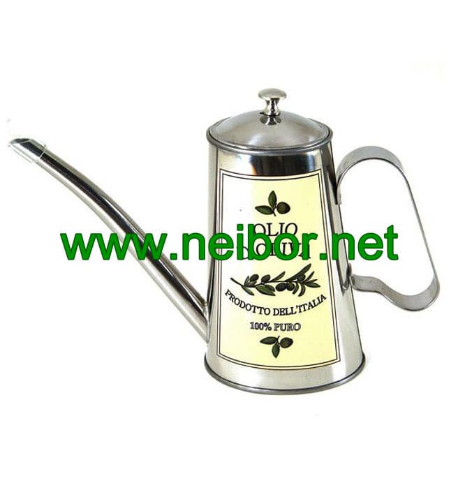 custom order stainless steel olive oil pourer